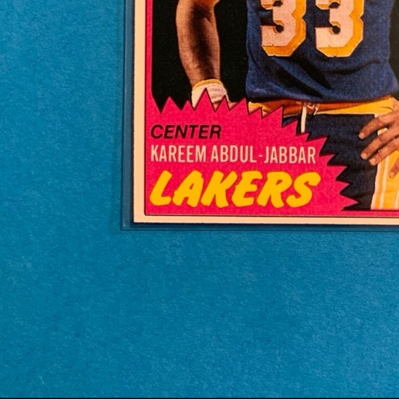 🔥🏀KAREEM ABDUL-JABBAR VINTAGE 1981 TOPPS BASKETBALL CARD - LOS ANGELES LAKERS - Picture 4 of 6